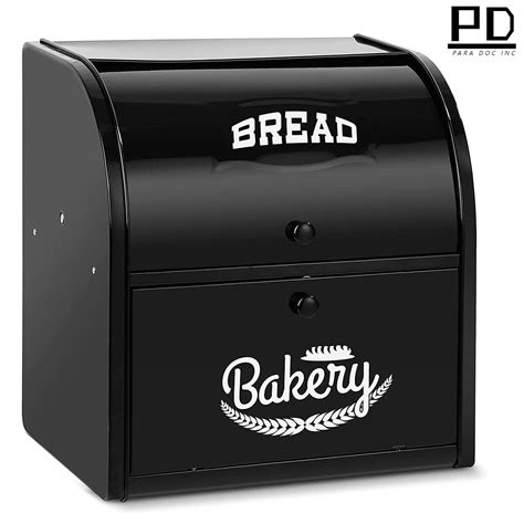 large metal bread box|bread box at walmart.